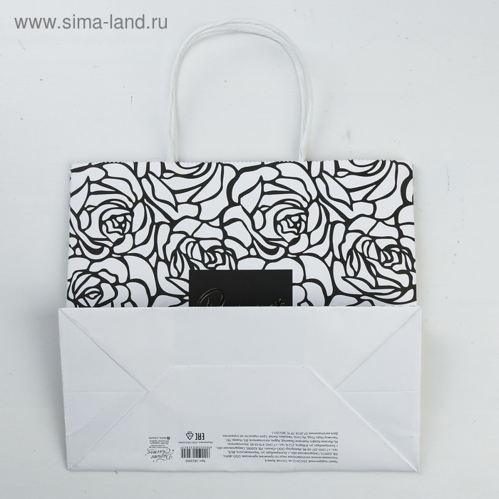 Пакет подарочный крафтовый, упаковка, «Present for you», 25 х 22 х 12 см Пакет подарочный крафтовый, упаковка, «Present for you», 25 х 22 х 12 см