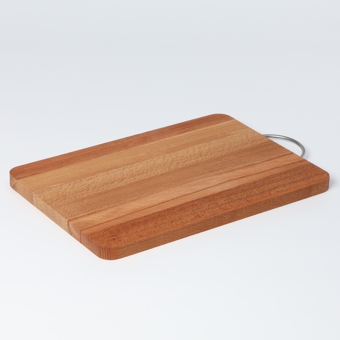 Доскa рaзделочнaя Adelica, с метaллической ручкой, 35×24×2 см, бук Доскa рaзделочнaя Adelica, с метaллической ручкой, 35×24×2 см, бук