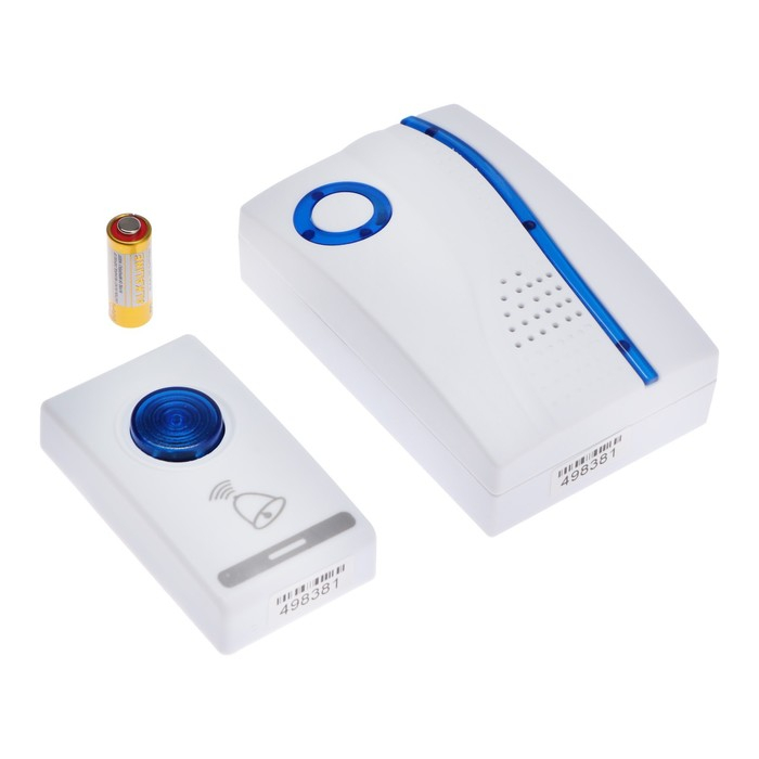 Звонок Luazon LZDV-07, беспроводной, 2хAА (не в комплекте), LR23A, белый Звонок Luazon LZDV-07, беспроводной, 2хAА (не в комплекте), LR23A, белый