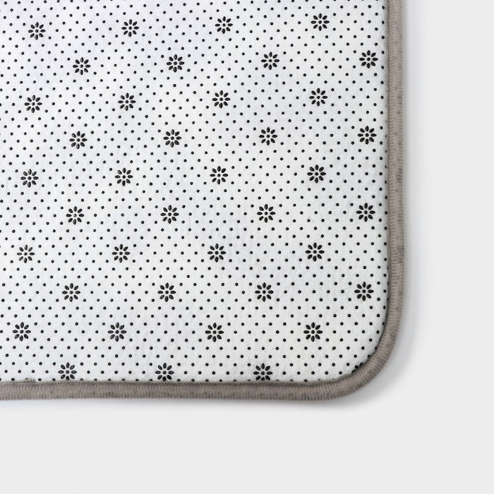 Коврик для ванной и туалета Доляна «Галька», 40×60 см, цвет серый Коврик для ванной и туалета Доляна «Галька», 40×60 см, цвет серый