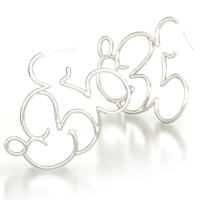 Серьги из металла, 3 пары, бижутерия, Минни Маус Серьги из металла, 3 пары, бижутерия, Минни Маус