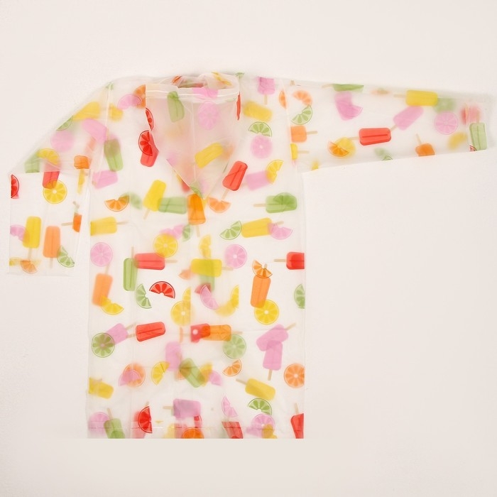 Дождевик детский «Мороженое», рост 125-155 см Дождевик детский «Мороженое», рост 125-155 см