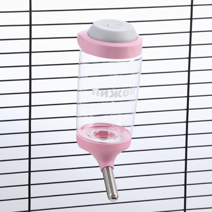 Поилка для грызунов, 350 мл, розовая Поилка для грызунов, 350 мл, розовая