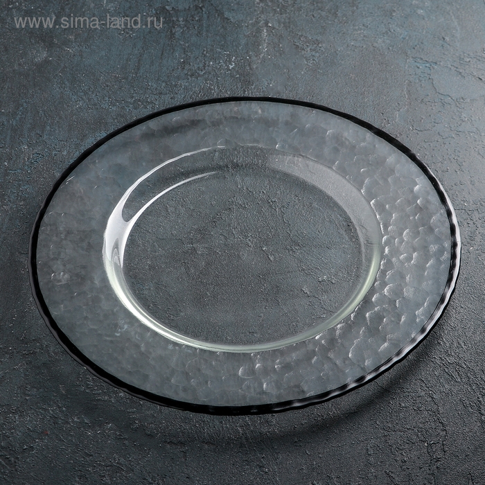 Тарелка подстановочная «Фишер», d=35 см, цвет обводки чёрный Тарелка подстановочная «Фишер», d=35 см, цвет обводки чёрный