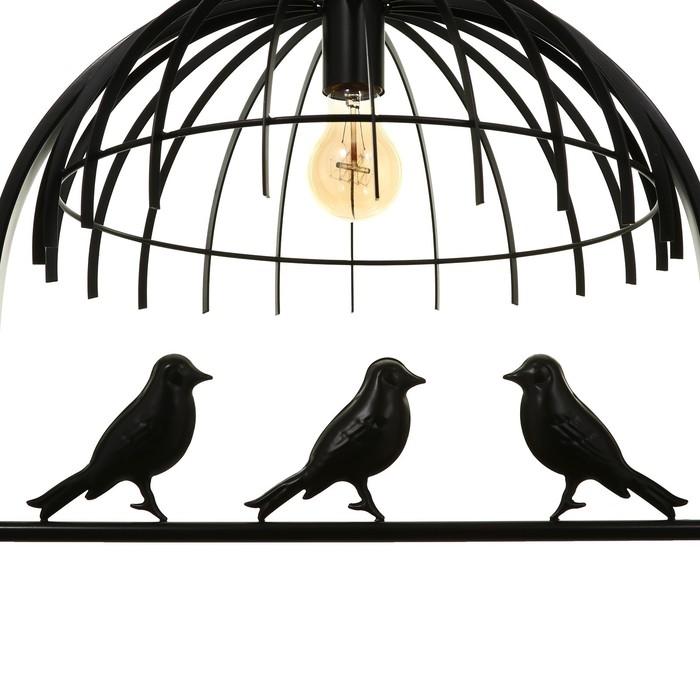 Люстра BayerLux Люстра BayerLux "Птицы" 1x40W E27 черный 49x35x35 см