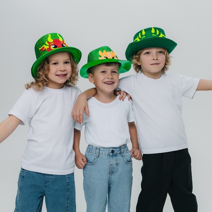 Карнавальная шляпа «Дракон», цвет жёлтый Карнавальная шляпа «Дракон», цвет жёлтый