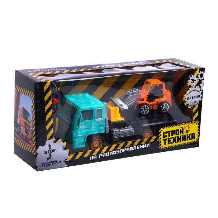 Грузовик радиоуправляемый «Эвакуатор», с погрузчиком, работает от батареек, МИКС Грузовик радиоуправляемый «Эвакуатор», с погрузчиком, работает от батареек, МИКС