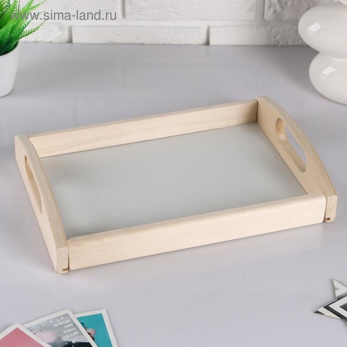 Поднос деревянный Поднос деревянный "Дачный", МАССИВ, 23×35×6,5 см