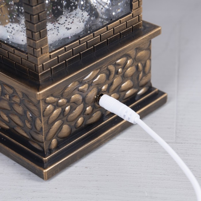 Светодиодная фигура «Фонарь с Дедом Морозом» 10 × 30 × 10 см, пластик, батарейки ААх3 (не в комплекте), USB, свечение тёплое белое Светодиодная фигура «Фонарь с Дедом Морозом» 10 × 30 × 10 см, пластик, батарейки ААх3 (не в комплекте), USB, свечение тёплое белое