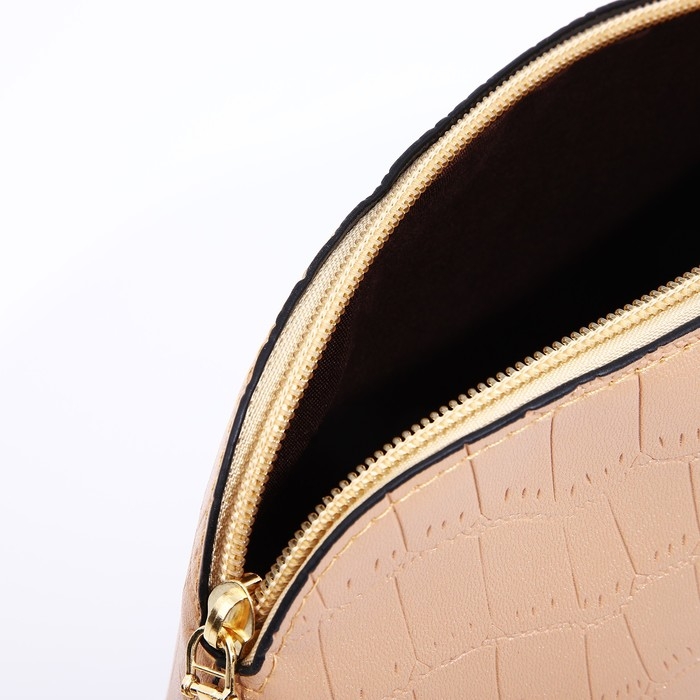 Сумка кросс-боди на молнии, цвет бежевый Сумка кросс-боди на молнии, цвет бежевый