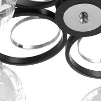 Люстра 6591183/5 E27 40Вт черный-хром 56х56х24 см BayerLux