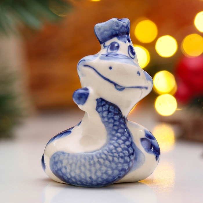 Сувенир Сувенир "Змея Скоропея" 7,5х6,5 см, гжель