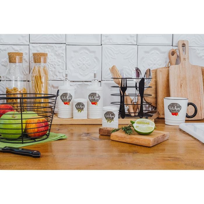 Кружка Доляна «Гурман», 400 мл, цвет белый Кружка Доляна «Гурман», 400 мл, цвет белый