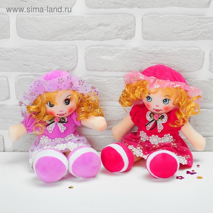 Мягкая кукла «Девчушка юбочка в цветочек», цвета МИКС Мягкая кукла «Девчушка юбочка в цветочек», цвета МИКС
