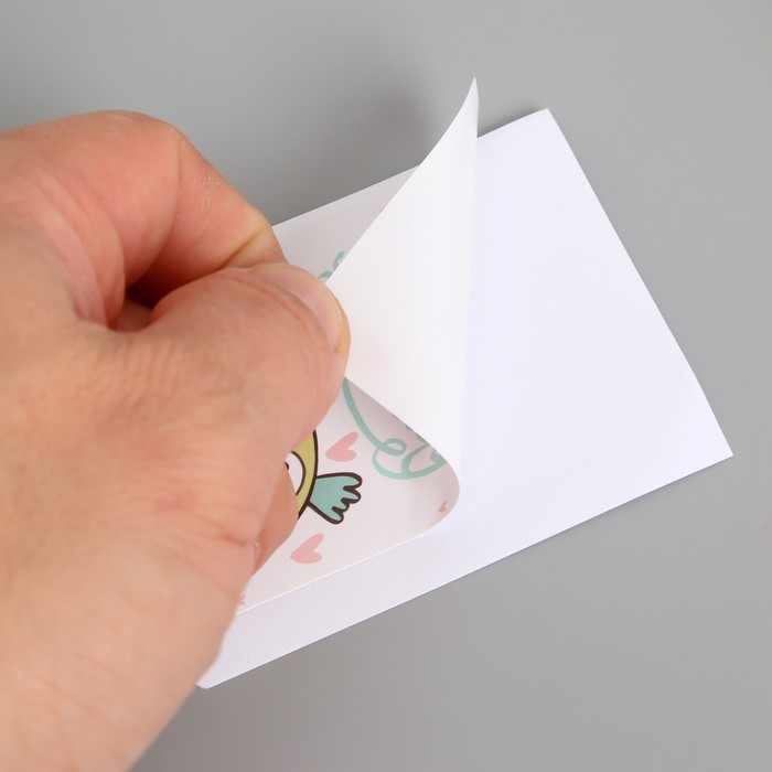 Наклейка бумага Наклейка бумага "С днем рождения, Радостный филин" набор 50 шт 8х5 см