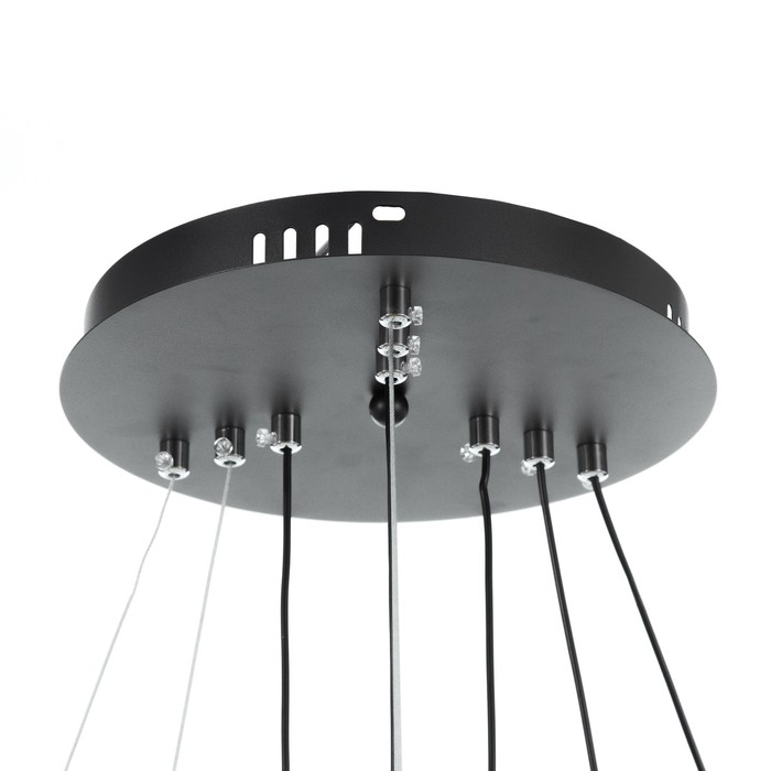 Люстра Люстра "Круги нео" 2+3LED 140Вт 3 режима черный 60х60х4-85 см