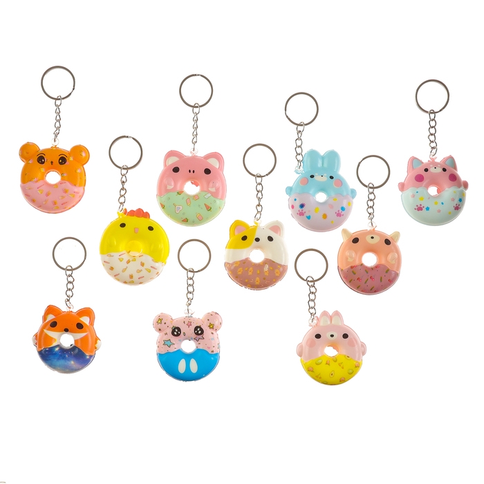 Мялка-сквиш «Зверята», на брелоке, цвет МИКС Мялка-сквиш «Зверята», на брелоке, цвет МИКС