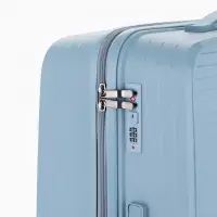Чемодан на колёсах, 28", кодовый замок, 47&times;28&times;75 см, голубой