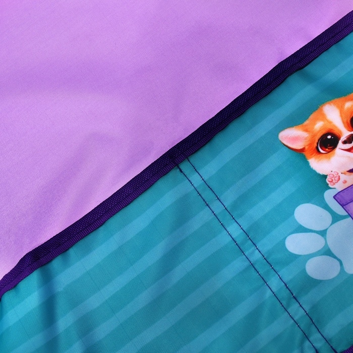 Фартук для труда + нарукавники, 485 х 395/250 х 160 мм, рост 116-146 см, Calligrata Фартук для труда + нарукавники, 485 х 395/250 х 160 мм, рост 116-146 см, Calligrata "Милый пёсик", сиреневый