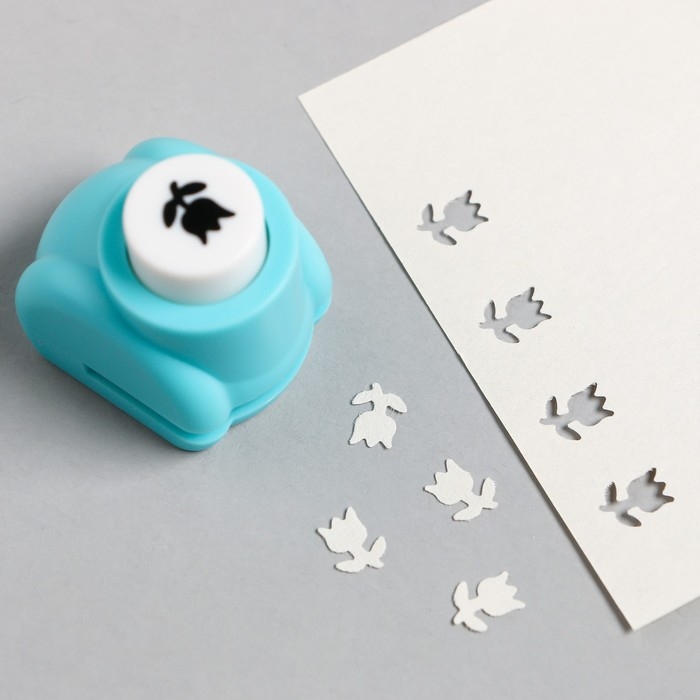 Дырокол фигурный Дырокол фигурный "Тюльпан" d=1 см 3х2,5х3 см МИКС