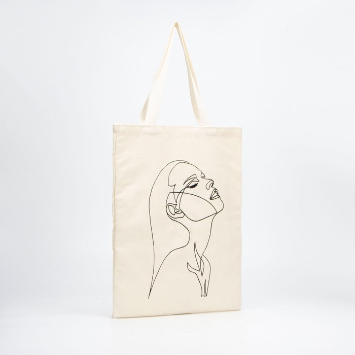 Шопер в банке «Стиль», без подклада, без молнии, 35 х 40 х 0.5 см, бежевый Шопер в банке «Стиль», без подклада, без молнии, 35 х 40 х 0.5 см, бежевый