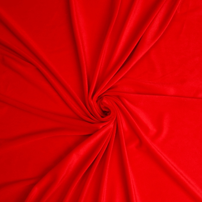 Лоскут Велюр на трикотажной основе, красный 100*180 см Лоскут Велюр на трикотажной основе, красный 100*180 см