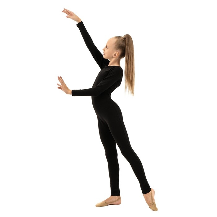 Комбинезон для гимнастики и танцев Grace Dance, р. 38, цвет чёрный Комбинезон для гимнастики и танцев Grace Dance, р. 38, цвет чёрный