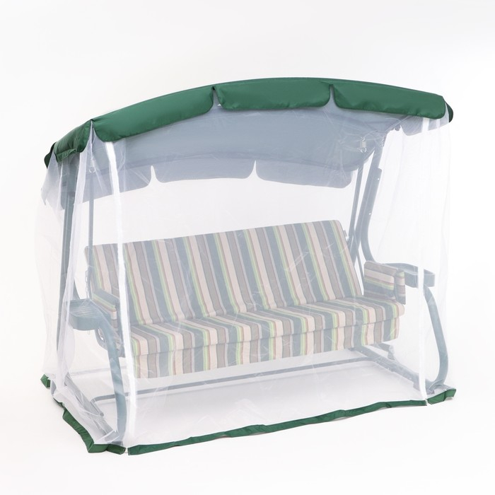 Качели садовые "Милан", зеленые, 237 х 136 х 172 см, макс нагрузка 350 кг