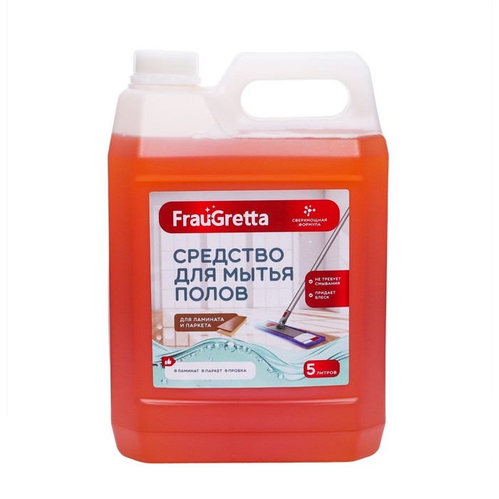 Средство для мытья пола Frau Gretta канистра  Средство для мытья пола Frau Gretta канистра "Ламинат, паркет", 5 л