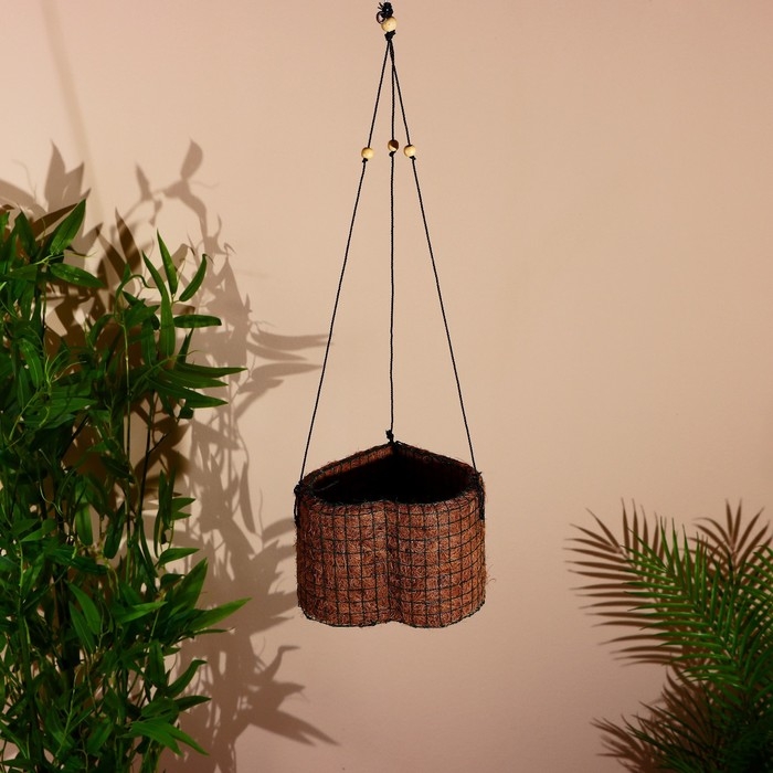 Кашпо подвесное Кашпо подвесное "Любо" кокосовое волокно 19х18х70 см