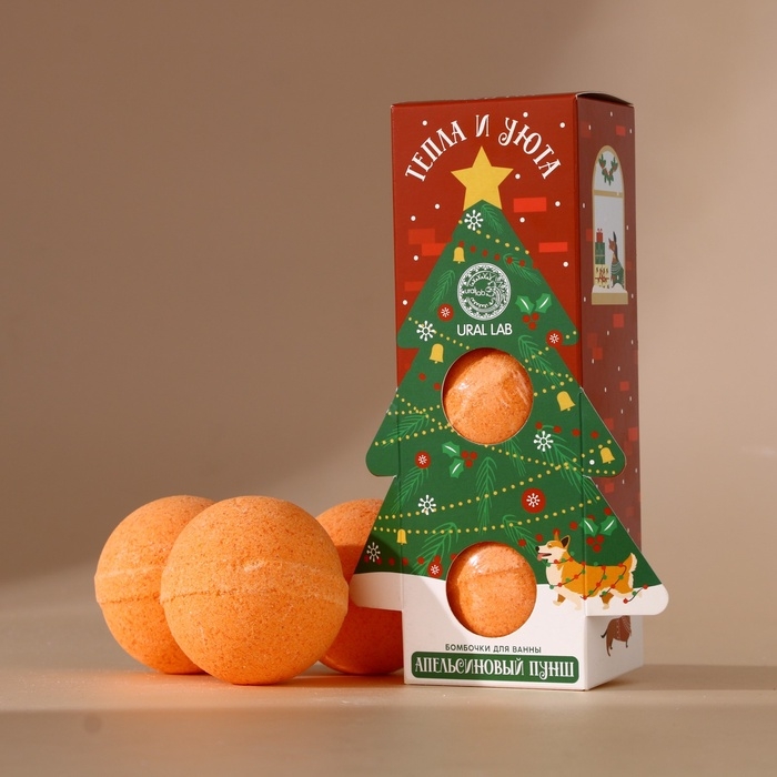 Набор бомбочки для ванны URAL LAB «Тепла и уюта», 3х120 г, Новый Год Набор бомбочки для ванны URAL LAB «Тепла и уюта», 3х120 г, Новый Год