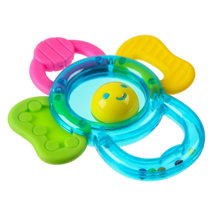 Погремушка «Цветочек» с прорезывателем Погремушка «Цветочек» с прорезывателем