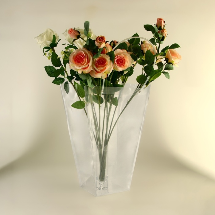 Сумка для цветов прозрачная, влагостойкая, 42.5х29х15 см Сумка для цветов прозрачная, влагостойкая, 42.5х29х15 см