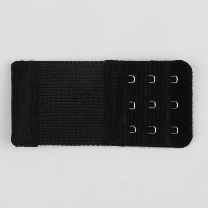Застёжка-удлинитель для бюстгальтера, 3 ряда 3 крючка, 5 × 10,5 см, 3 шт, цвет чёрный/белый/бежевый Застёжка-удлинитель для бюстгальтера, 3 ряда 3 крючка, 5 × 10,5 см, 3 шт, цвет чёрный/белый/бежевый
