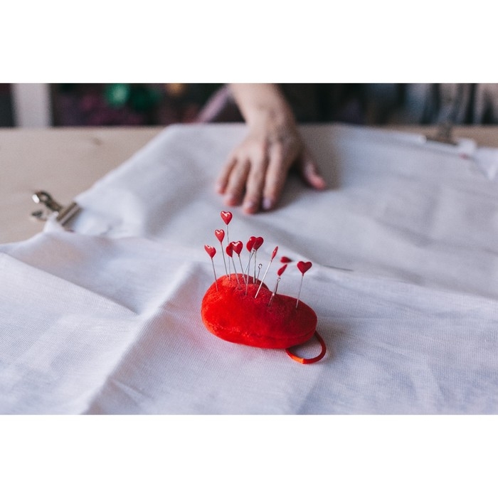 Булавки портновские «Сердце», 55 мм, 50 шт, цвет МИКС Булавки портновские «Сердце», 55 мм, 50 шт, цвет МИКС