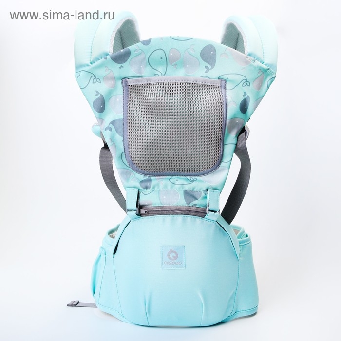 Рюкзак-кенгуру, хипсит для малыша «Рыбки», от 3 до 20 кг., цвет бирюзовый Рюкзак-кенгуру, хипсит для малыша «Рыбки», от 3 до 20 кг., цвет бирюзовый