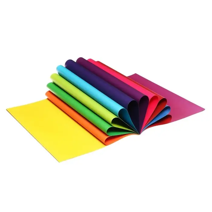 Бумага цветная А4, 16 листов, 16 цветов "Единорожек", газетная, двусторонняя, на скобе