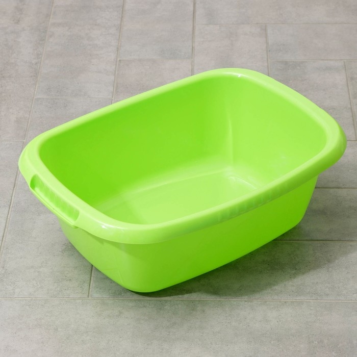 Таз овальный «Водолей», 17 л, цвет салатовый Таз овальный «Водолей», 17 л, цвет салатовый