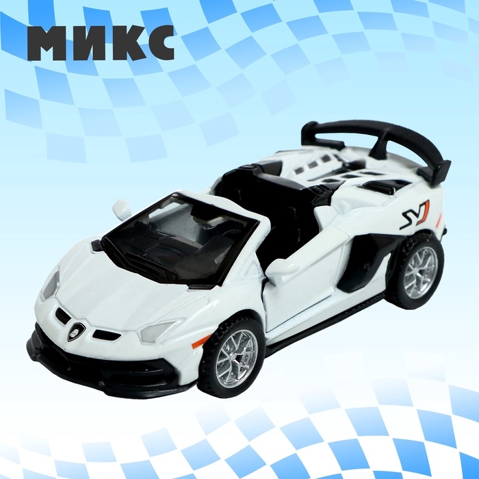 Машина металлическая «Купе», инерция, открываются двери, МИКС Машина металлическая «Купе», инерция, открываются двери, МИКС