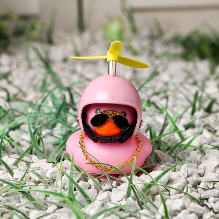 Утка с пропеллером, цвет розовый, звезда Утка с пропеллером, цвет розовый, звезда