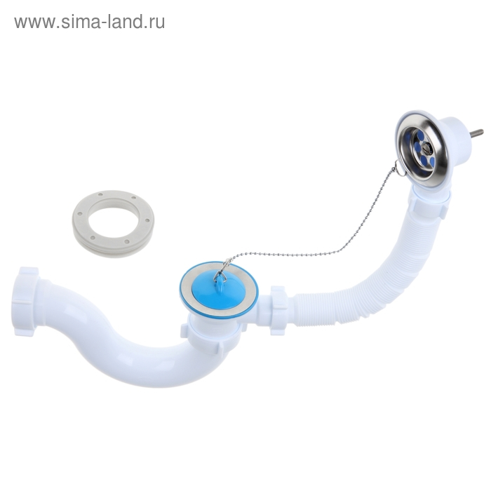 Сифон для ванны  Сифон для ванны "АНИ Пласт" E150, с выпуском и переливом 1 1/2"