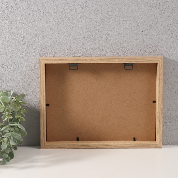 Фоторамка МДФ на 2 фото 10х15 см с черным паспарту  Фоторамка МДФ на 2 фото 10х15 см с черным паспарту "Энрика" цвет дерева 3х28х21 см