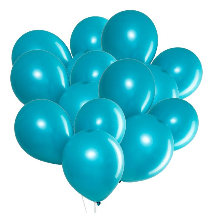 Шар латексный 12 Шар латексный 12", пастель, набор 100 шт., цвет бирюзовый