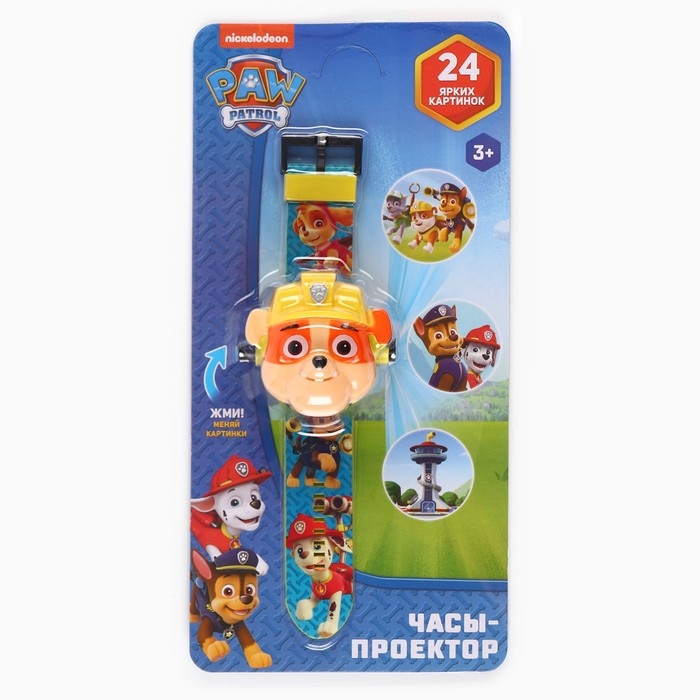 Часы-проектор «Щенячий Патруль: Крепыш», световые эффекты Часы-проектор «Щенячий Патруль: Крепыш», световые эффекты