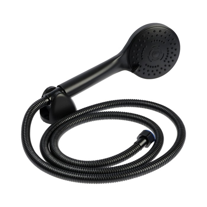 Смеситель для ванны ZEIN Z3855, однорычажный, душевой набор, лейка 5 режимов, черный Смеситель для ванны ZEIN Z3855, однорычажный, душевой набор, лейка 5 режимов, черный