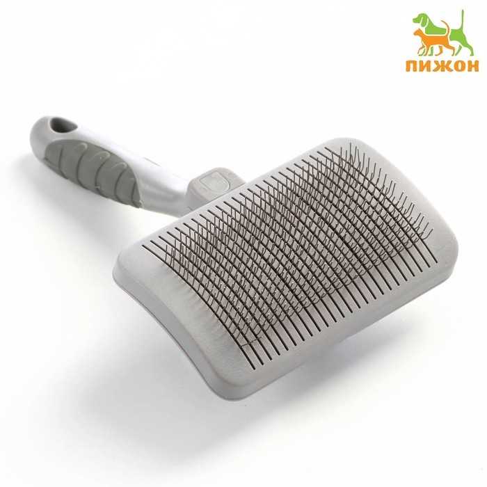 Пуходёрка с самоочисткой без капель увеличенная, 10,5 х 16,5 см, серая Пуходёрка с самоочисткой без капель увеличенная, 10,5 х 16,5 см, серая