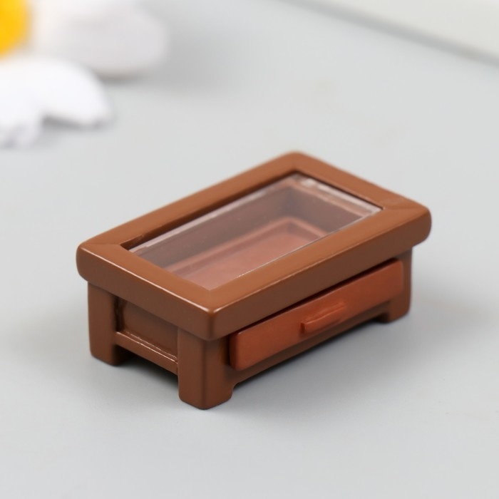 Декор для творчества полистоун Декор для творчества полистоун "Журнальный столик" 4х1,6 см