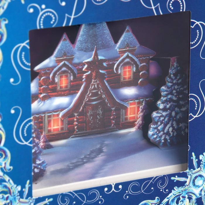 Подарочная коробкановогодняя складная с 3D эффектом «Сказка», 11 х 11 х 13 см, Новый год Подарочная коробкановогодняя складная с 3D эффектом «Сказка», 11 х 11 х 13 см, Новый год