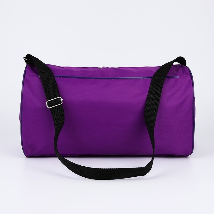 Сумка детская спортивная «Котик», 40х21х24см, цвет чёрный, фиолетовый