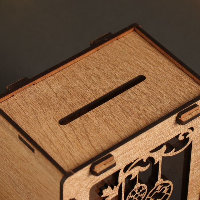 Новогодняя копилка  Новогодняя копилка "Новогодние игрушки" 12х12х9 см